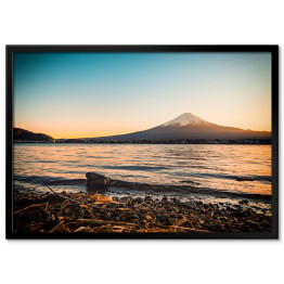 Plakat w ramie Jezioro Kawaguchiko i góra Fuji