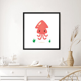 Obraz w ramie Śmieszna meduza