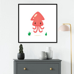 Plakat w ramie Śmieszna meduza