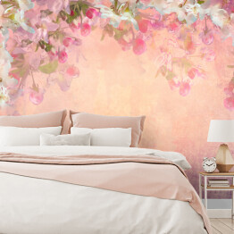Fototapeta winylowa zmywalna Wiosna Cherry Blossom Malarstwo