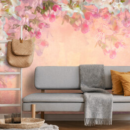 Fototapeta winylowa zmywalna Wiosna Cherry Blossom Malarstwo