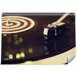 Fototapeta winylowa zmywalna Gramofon i płyta - zbliżenie