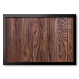 Obraz w ramie Tekstura - ciemne poplamione drewno