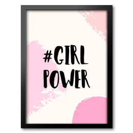 Obraz w ramie Plakat motywacyjny dla dziewczyn