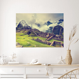 Plakat Machu Picchu wiosną, Peru