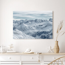 Obraz na płótnie Duży panoramiczny widok Góry Nebelhorn, Alpy Bawarskie, Oberstdorf, Niemcy