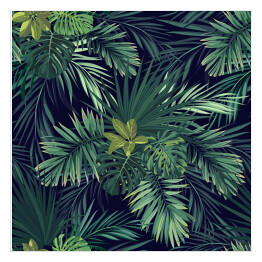 Kompozycje z tropikalnych liści