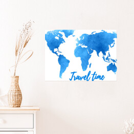Plakat Mapa świata podróżnika