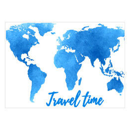 Plakat samoprzylepny Mapa świata podróżnika