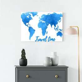 Obraz na płótnie Mapa świata podróżnika