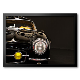 Obraz w ramie Czarne auto w stylu retro