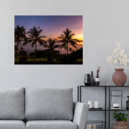 Plakat samoprzylepny Tropikalna plaża Strand o wschodzie słońca, Townsville, Australia