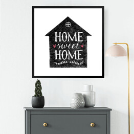 Obraz w ramie "Dom, ukochany dom" - ilustracja