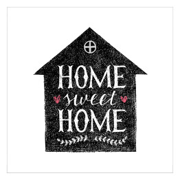 Plakat samoprzylepny "Dom, ukochany dom" - ilustracja
