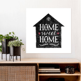 Plakat samoprzylepny "Dom, ukochany dom" - ilustracja