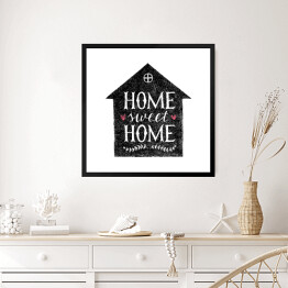 Obraz w ramie "Dom, ukochany dom" - ilustracja