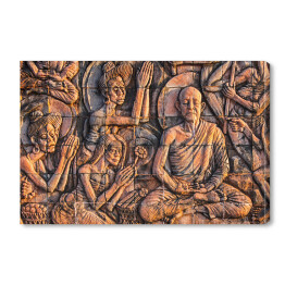 Sztuka na kamieniu - Budda - opowieści na ścianie świątyni, Tajlandia