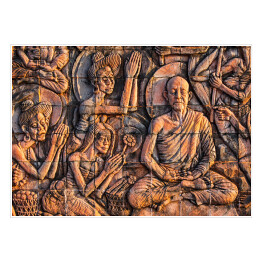 Sztuka na kamieniu - Budda - opowieści na ścianie świątyni, Tajlandia