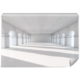 Fototapeta winylowa zmywalna Klasyczne białe wnętrze z kolumnami 3D