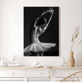 Obraz na płótnie Baletnica Fotografia czarno biała 