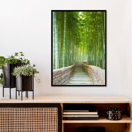 Plakat w ramie Bambusowy gaj w Arashiyama