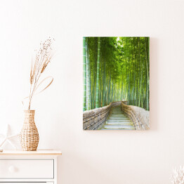Obraz na płótnie Bambusowy gaj w Arashiyama