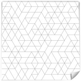 Tapeta winylowa zmywalna w rolce Geometryczny abstrakcyjny wzór na białym tle