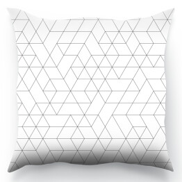 Poduszka Geometryczny abstrakcyjny wzór na białym tle