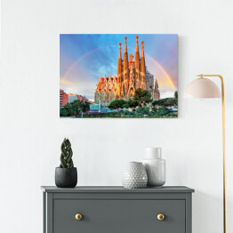 Obraz na płótnie Kościół Sagrada Familia w Barcelonie, Hiszpania