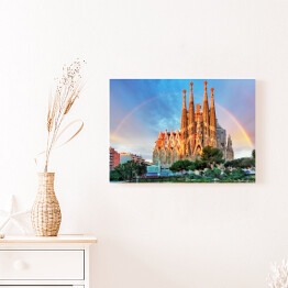 Obraz na płótnie Kościół Sagrada Familia w Barcelonie, Hiszpania