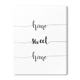 Obraz na płótnie Ilustracja z napisem - "Home sweet home"