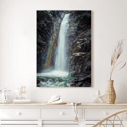 Obraz na płótnie Górski wodospad 