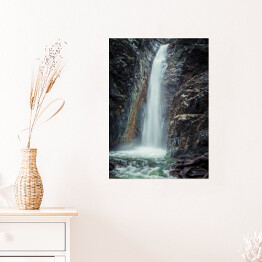 Plakat samoprzylepny Górski wodospad 