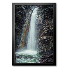 Obraz w ramie Górski wodospad 