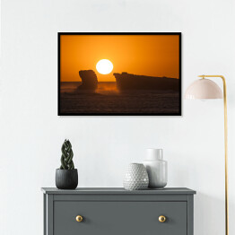 Plakat w ramie Zachod słońca na Eyre Peninsula, South Australia, Australia