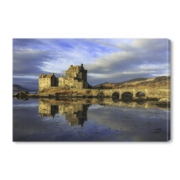 Obraz na płótnie Zamek Eilean Donan w Szkocji w pochmurny dzień