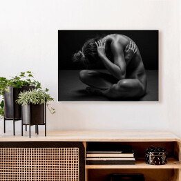 Obraz na płótnie Fotografia artystyczna kobiecego ciała - wysportowana naga kobieta
