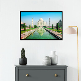 Plakat w ramie Taj Mahal, Agra, Uttar Pradesh, Indie