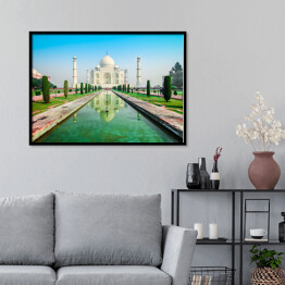Plakat w ramie Taj Mahal, Agra, Uttar Pradesh, Indie