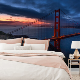 Wschód słońca przy Golden Gate
