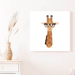 Fragment żyrafy z okularami 