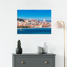 Plakat Panorama Lizbony, Portugalia