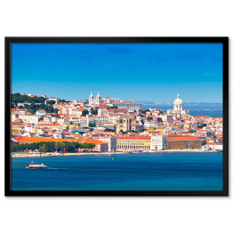 Plakat w ramie Panorama Lizbony, Portugalia