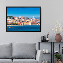 Obraz w ramie Panorama Lizbony, Portugalia