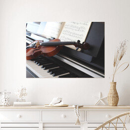 Plakat Skrzypce i fortepian