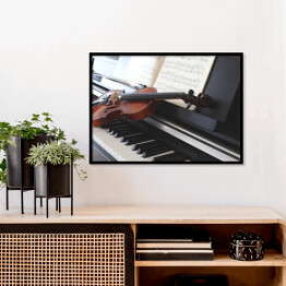 Plakat w ramie Skrzypce i fortepian