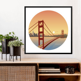 Most w San Francisco - ilustracja