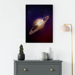 Obraz na płótnie Planeta Saturn 