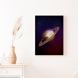 Obraz na płótnie Planeta Saturn 