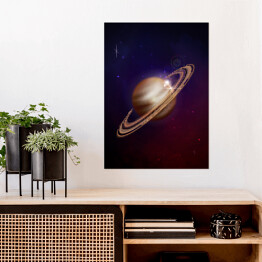 Plakat samoprzylepny Planeta Saturn 